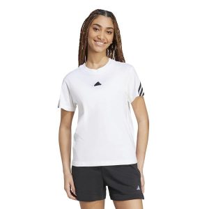 Koszulka damska ADIDAS Gym & Pilates. Białe bluzki ADIDAS, m, bez wzorów, z bawełny, sportowe, bez kołnierzyka, bez ramiączek. W wyprzedaży za 89,99 zł.