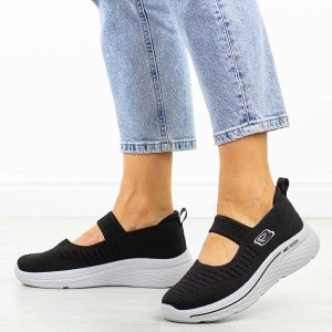 Czarne sportowe buty damskie Potocki 01313. Czarne buty sportowe POTOCKI, na lato, bez wzorów, z jeansu, bez zapięcia. Za 119,00 zł.
