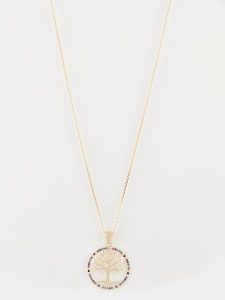 OR ÉCLAT Złota zawieszka z kamieniami szlachetnymi rozmiar: onesize. Żółte zawieszki OR ÉCLAT, z ametystem, złote. Za 817,99 zł.