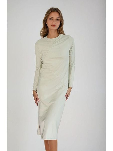 Monki Sukienka w kolorze jasnozielonym rozmiar: S. Zielone sukienki Monki, na co dzień, s, bez wzorów, z bawełny, bez kołnierzyka, bez ramiączek, midi, proste. Za 48,39 zł.