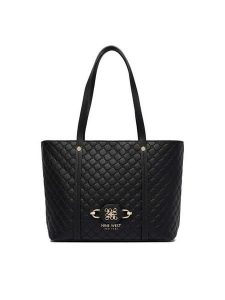 Nine West Torebka EO-Merla-LDA8446 Czarny. Czarne shopper bag Nine West, bez wzorów, z materiału, bez dodatków. Za 329,99 zł.