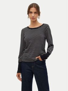 Vero Moda Sweter Dory 10309308 Czarny Regular Fit. Czarne swetry klasyczne Vero Moda, xl, z wiskozy, bez kołnierzyka. Za 119,99 zł.
