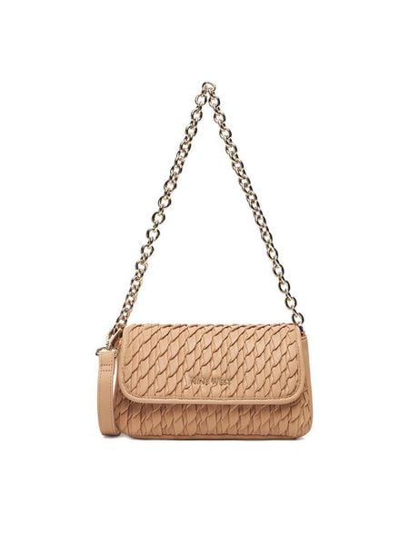 Nine West Torebka CEO-DAKOTA-I-LDA8006 Beżowy. Brązowe torebki klasyczne Nine West, bez wzorów, z materiału, bez dodatków. Za 229,99 zł.