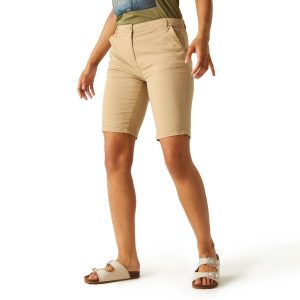 Spodenki damskie Bayletta. Brązowe szorty Regatta, bez wzorów, z bawełny, eleganckie. Za 232,00 zł.