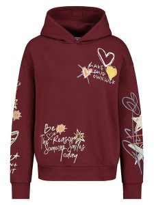Sublevel Bluza w kolorze bordowym rozmiar: S. Czerwone bluzy Sublevel, s, bez wzorów, z kapturem. Za 164,95 zł.