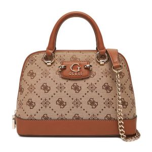 Torebka Guess. Brązowe torebki klasyczne Guess, z aplikacjami, bez dodatków. Za 379,99 zł.