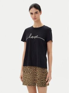 Vero Moda T-Shirt Kami 10332587 Czarny Relaxed Fit. Czarne t-shirty Vero Moda, s, bez wzorów, z bawełny, bez kołnierzyka, bez ramiączek. Za 49,99 zł.