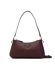 Guess Torebka Noelle II Mini HWZG96 72730 Bordowy. Czerwone torebki klasyczne Guess, z aplikacjami, ze skóry, bez dodatków. Za 584,99 zł.