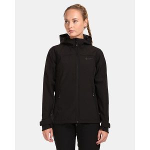 Kurtka softshell damska Kilpi RAVIA-W. Czarne kurtki Kilpi, l, bez wzorów, z softshellu, bez kaptura. Za 256,81 zł.