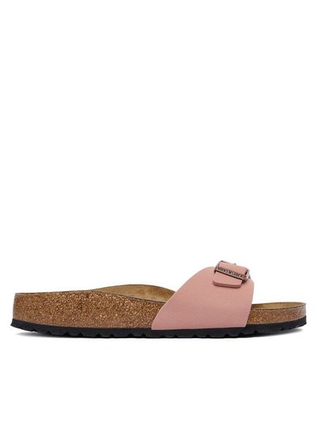 Birkenstock Klapki Madrid 1032765 Różowy. Czerwone klapki Birkenstock, bez wzorów, z syntetyku, bez obcasa. Za 399,99 zł.