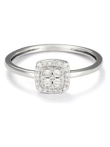 ATELIER DU DIAMANT Złoty pierścionek "Limeira" z diamentami rozmiar: 54. Szare pierścionki ATELIER DU DIAMANT, z diamentem, złote. Za 1 239,99 zł.