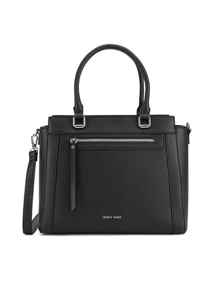 Jenny Fairy Torebka JFR-K-018-06 Czarny. Czarne torebki klasyczne Jenny Fairy, bez wzorów, z tworzywa sztucznego, bez dodatków. Za 149,99 zł.