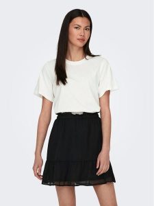 JDY T-Shirt Pisa 15292431 Biały Regular Fit. Białe t-shirty JDY, xl, bez wzorów, z bawełny, bez kołnierzyka, bez ramiączek. Za 49,99 zł.