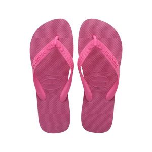 Japonki Havaianas Top. Czerwone klapki Havaianas, bez wzorów, bez obcasa. Za 79,99 zł.