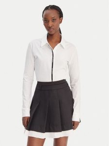KARL LAGERFELD Koszula B1W17078 Biały Regular Fit. Białe koszule KARL LAGERFELD, l, bez wzorów, z bawełny, bez kołnierzyka, bez ramiączek. Za 476,99 zł.