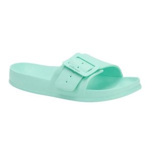 Klapki damskie Ellesse Eloise. Niebieskie klapki Ellesse, bez wzorów, z materiału, bez obcasa. Za 52,99 zł.