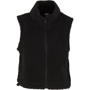 Damska kurtka bez rękawów Urban Classics Sherpa. Czarne kurtki Urban Classics, bez wzorów, bez kaptura. Za 214,00 zł.