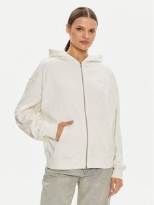 Calvin Klein Jeans Bluza Diffused J20J223533 Écru Regular Fit. Bluzy Calvin Klein Jeans, xs, bez wzorów, z bawełny, bez kaptura. Za 309,99 zł.