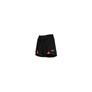Spodenki krótkie damskie DIADORA L. DOUBLE LAYER SHORTS BE ONE. Czarne szorty Diadora, bez wzorów. Za 99,99 zł.