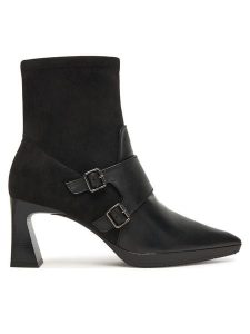 Hispanitas Botki HI254304 Czarny. Czarne botki Hispanitas, bez wzorów, ze skóry, bez obcasa, na płaskiej podeszwie, bez zapięcia. Za 579,99 zł.