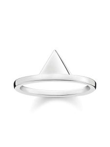 Thomas Sabo Srebrny pierścionek rozmiar: 48. Szare pierścionki Thomas Sabo, srebrne. Za 65,85 zł.