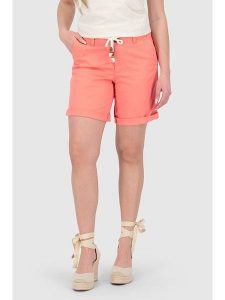 Alife and kickin Szorty "Ayana" w kolorze koralowym rozmiar: XXL. Czerwone szorty Alife and Kickin, z aplikacjami, ze skóry. Za 82,99 zł.