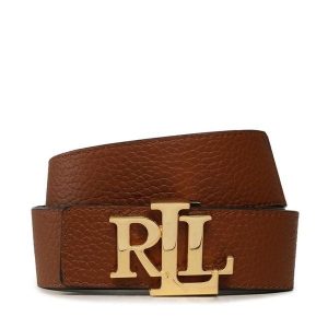 Pasek LAUREN RALPH LAUREN. Brązowe paski Lauren Ralph Lauren, bez wzorów. Za 359,99 zł.