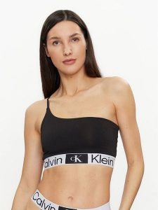 Calvin Klein Underwear Biustonosz top 000QF7589E Czarny. Czarne biustonosze Calvin Klein Underwear, l, bez wzorów, z bawełny, bez kołnierzyka, bez ramiączek. Za 129,99 zł.
