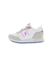 U.S. Polo Assn. Sneakersy w kolorze biało-beżowo-różowym rozmiar: 36. Białe trampki U.S. Polo Assn., bez wzorów, bez zapięcia. Za 197,63 zł.