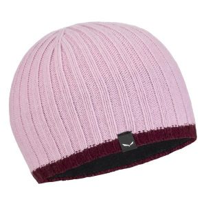 Czapka zimowa unisex Salewa ORTLES różowa 00-0000028708_6591. Czerwone czapki Salewa, bez wzorów, z jersey. Za 144,74 zł.