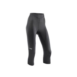 Spodenki rowerowe damskie NORTHWAVE Active Woman Knicker 3/4 czarny. Czarne spodenki sportowe Northwave, s, bez wzorów. Za 279,99 zł.