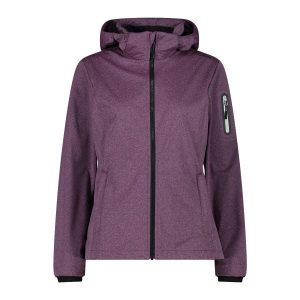 Damska kurtka turystyczna z kapturem CMP. Fioletowe kurtki CMP, l, bez wzorów, z softshellu, z kapturem. Za 349,40 zł.