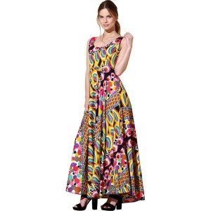 Sukienka ze wzorem. Sukienki marki Donna Rossa. W wyprzedaży za 124,95 zł.