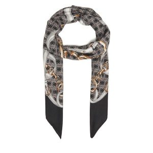 Chusta Guess. Czarne apaszki i chusty Guess, z aplikacjami. Za 199,99 zł.