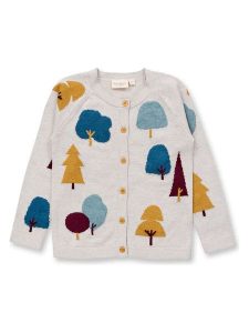 Sense Organics Kardigan "Ova" w kolorze kremowym ze wzorem rozmiar: 104. Białe kardigany Sense Organics, z bawełny. Za 101,23 zł.