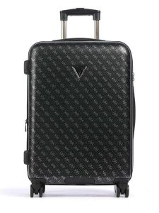 Guess Walizka w kolorze czarnym - 44 x 64 x 26 cm rozmiar: onesize. Czarne walizki Guess, z aplikacjami, z materiału. Za 717,99 zł.