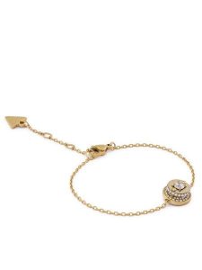 Guess Bransoletka JUBB05 555JW Złoty. Żółte bransoletki Guess, metalowe. Za 219,99 zł.