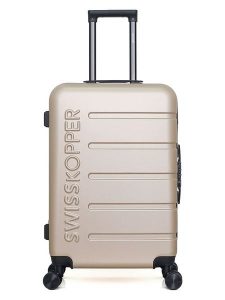 SWISS KOPPER Walizka "Aigle" w kolorze beżowym - 41 x 65 x 26 cm rozmiar: onesize. Brązowe walizki SWISS KOPPER, bez wzorów, z materiału. Za 173,99 zł.