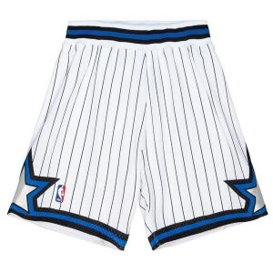 Szorty Orlando Magic Authentic 1992/93. Białe szorty MITCHELL & NESS, bez wzorów, z poliesteru, sportowe. Za 736,50 zł.