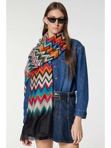 Lucky Bees Szal ze wzorem - 180 x 80 cm rozmiar: onesize. Szaliki Lucky Bees, bez wzorów, z bawełny. Za 100,52 zł.