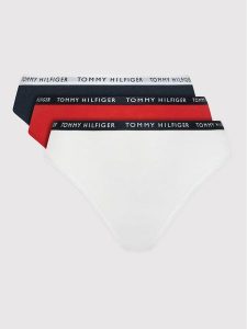 Tommy Hilfiger Komplet 3 par fig klasycznych UW0UW02828 Kolorowy. Komplety bielizny TOMMY HILFIGER, bez wzorów, z bawełny. Za 119,99 zł.