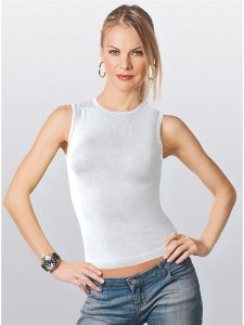 Intimidea Top w kolorze białym rozmiar: M/L. Białe topy Intimidea, l, bez wzorów, bez kołnierzyka, bez ramiączek. Za 41,79 zł.