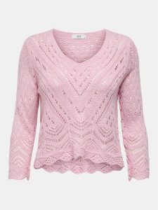 JDY Sweter New Sun 15212788 Różowy Regular Fit. Czerwone swetry klasyczne JDY, xl, z syntetyku, bez kołnierzyka. Za 69,99 zł.