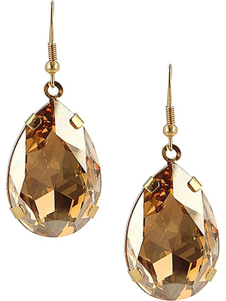 Otazu Pozłacane kolczyki z kryształami Swarovski rozmiar: onesize. Żółte kolczyki Otazu, z kryształem, pozłacane. Za 143,90 zł.