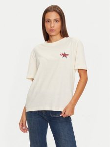 Guess T-Shirt W4BI55 K8HM0 Różowy Oversize. Czerwone t-shirty Guess, s, z aplikacjami, z bawełny, bez kołnierzyka, bez ramiączek. Za 99,99 zł.