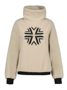 LUHTA Bluza polarowa "Iinatti" w kolorze beżowym rozmiar: XL. Brązowe bluzy Luhta, xl, bez wzorów, z polaru, bez kaptura. Za 149,31 zł.