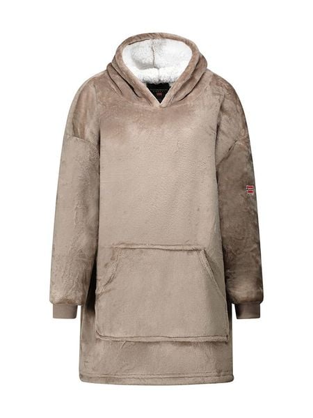 Geographical Norway Bluza polarowa "Uddy" w kolorze szarobrązowym rozmiar: S. Brązowe bluzy Geographical Norway, s, bez wzorów, z polaru, bez kaptura. Za 106,45 zł.