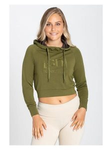 Super.natural Bluza "Liquid Flow" w kolorze khaki rozmiar: M. Brązowe bluzy super.natural, m, bez wzorów, z wełny, z kapturem. Za 252,99 zł.