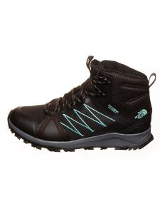 The North Face Buty turystyczne "Litewave Fastpack II" w kolorze czarno-turkusowym rozmiar: 37,5. Czarne buty trekkingowe The North Face, z materiału, bez zapięcia. Za 280,44 zł.