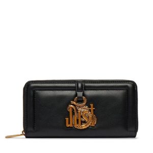 Portfel Just Cavalli. Czarne portfele Just Cavalli, bez wzorów. Za 439,99 zł.